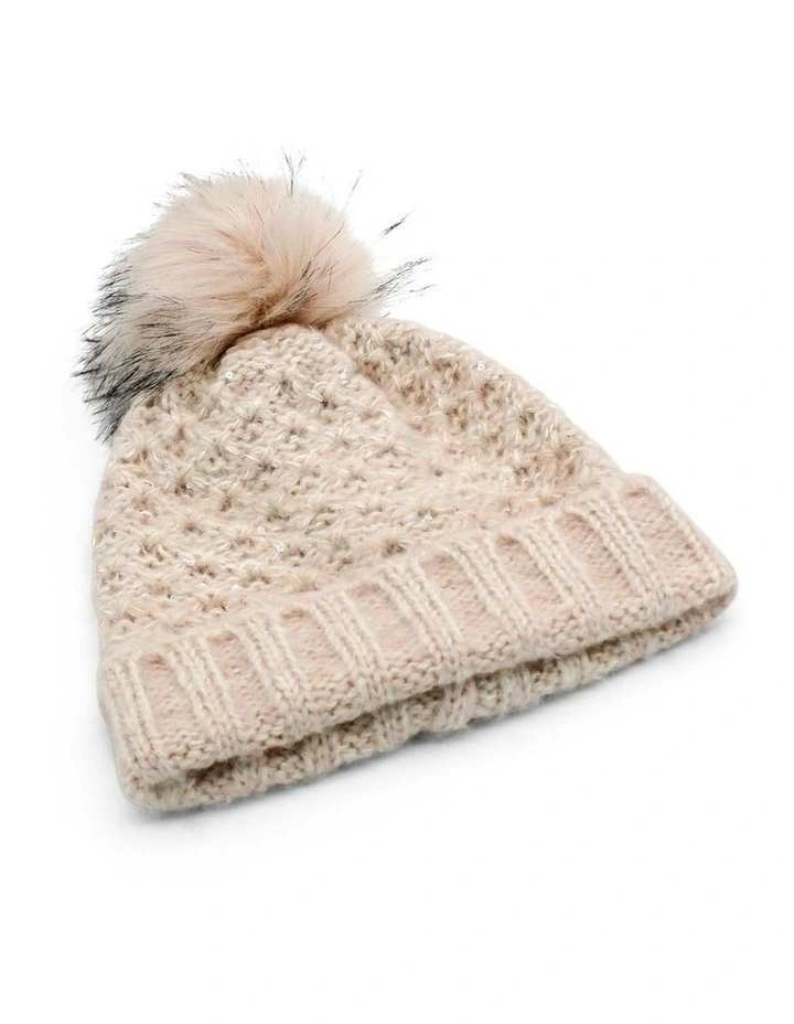 Olive Beanie in Pink image 2