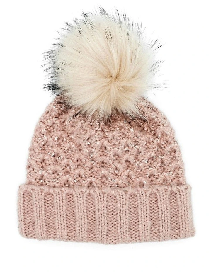 Olive Beanie in Pink image 3