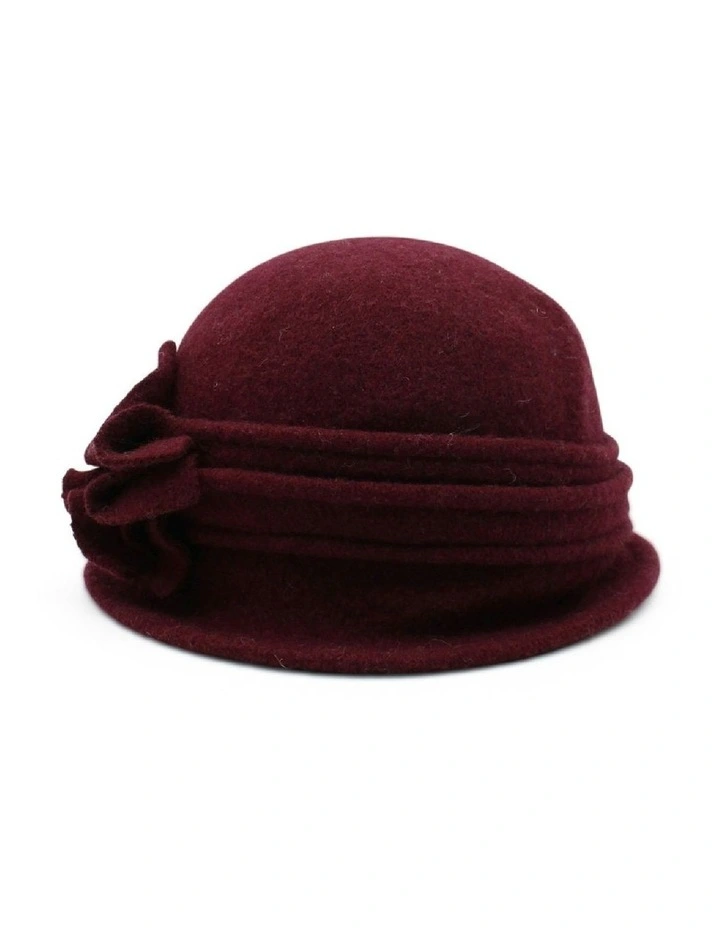 Jo Woollen Pull On in Burgundy image 1