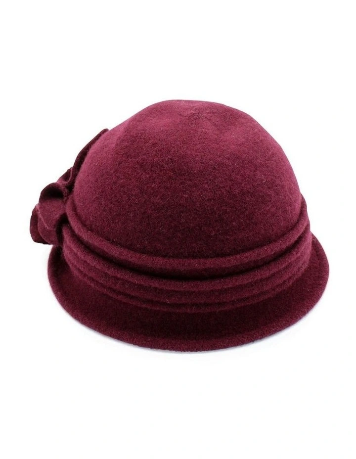 Jo Woollen Pull On in Burgundy image 2