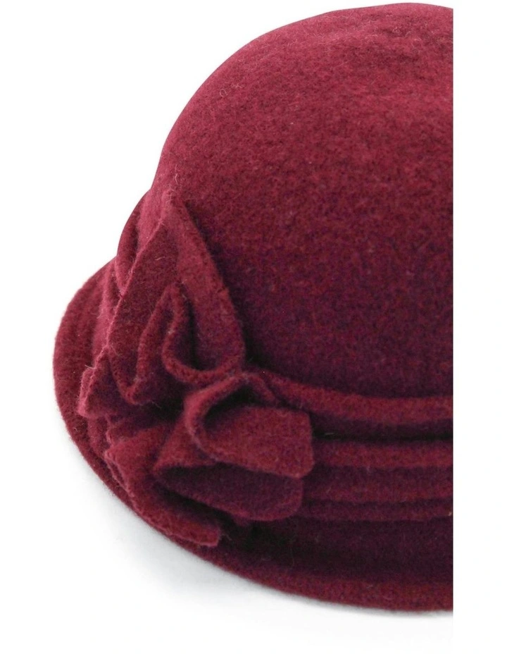Jo Woollen Pull On in Burgundy image 3