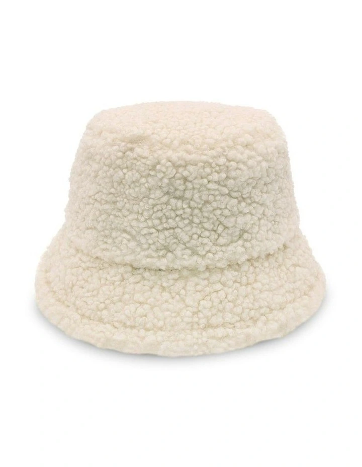 Drew Bucket Hat in Cream image 7