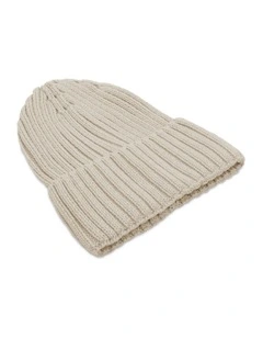 Mia Wool Blend Beanie in Bisque