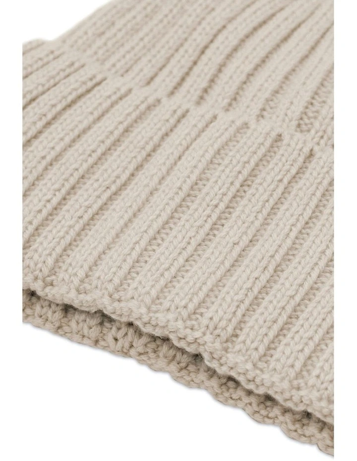 Mia Wool Blend Beanie in Bisque image 6