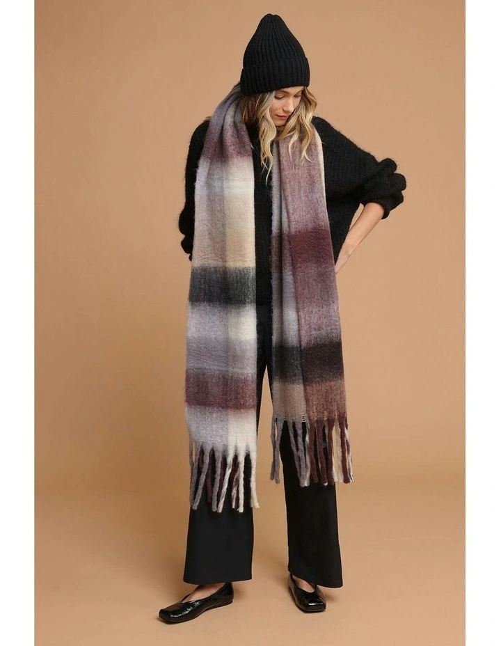 Mia Wool Blend Beanie in Black image 7