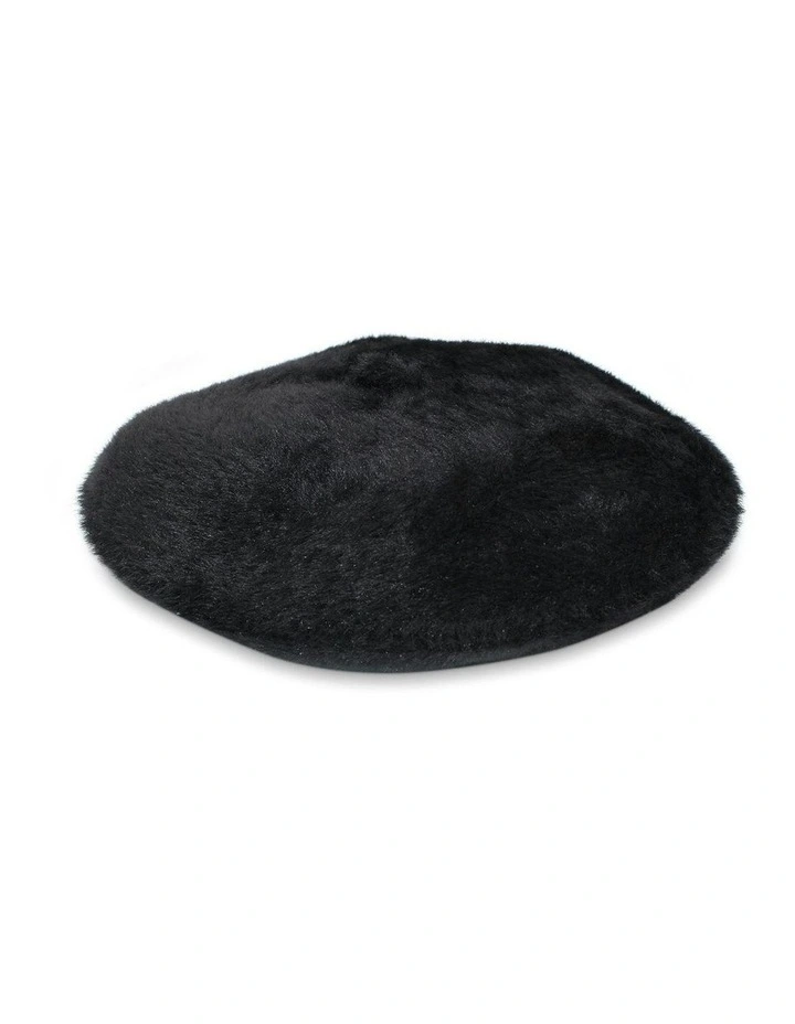 Paris Beret in Black image 3