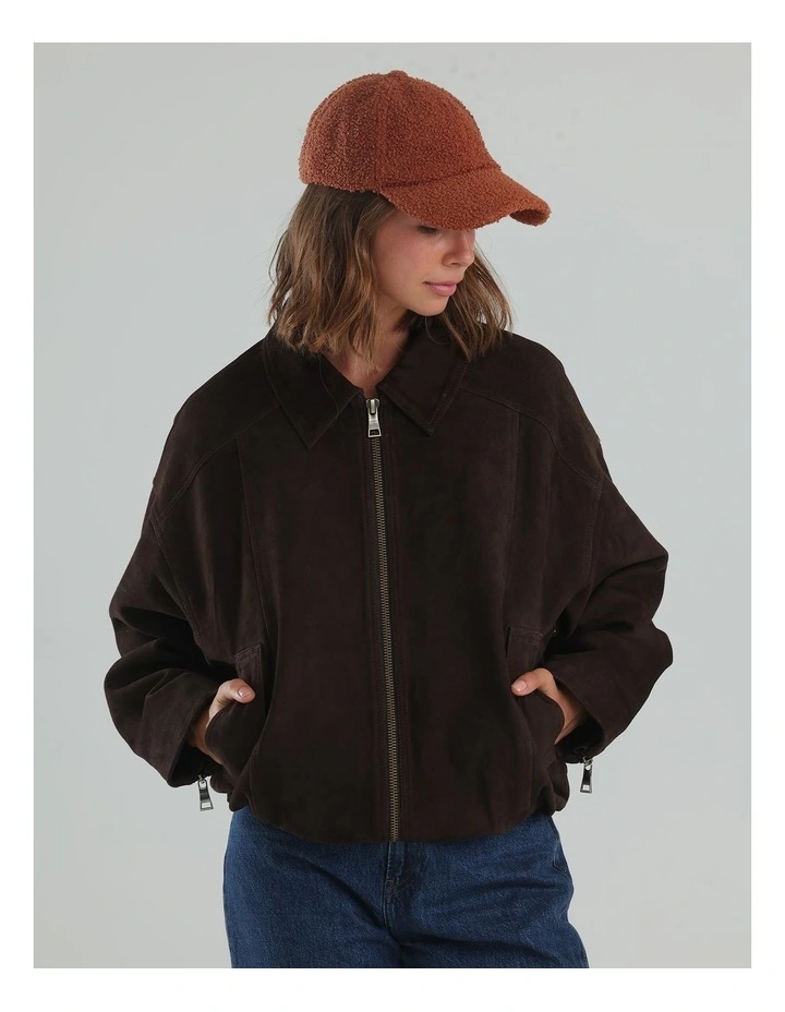 Aimee Cap in Brown image 2