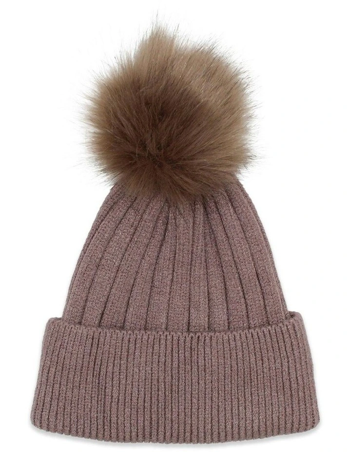 Remi Beanie in Brown image 3