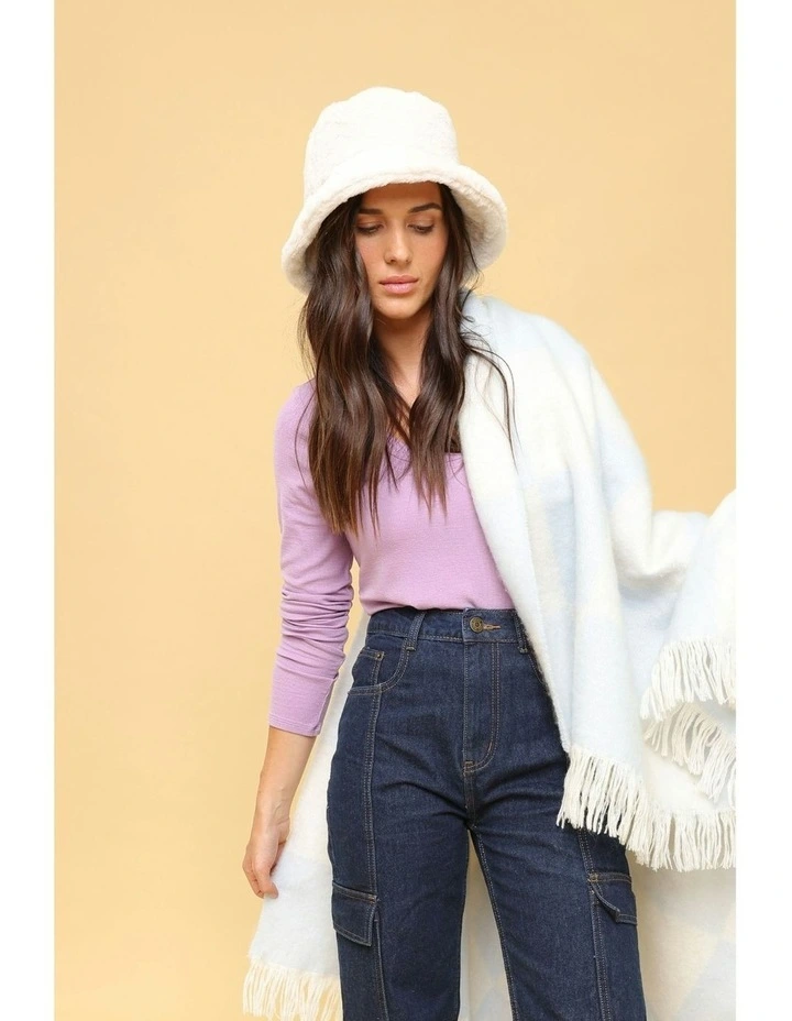 Carla Bucket Hat in Cream image 2