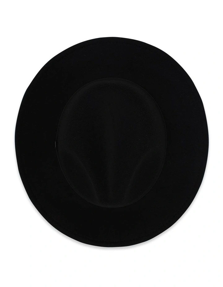 Hudson Polyester Felt Fedora in Black image 4