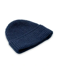 Levi Basic Beanie in Navy Blue