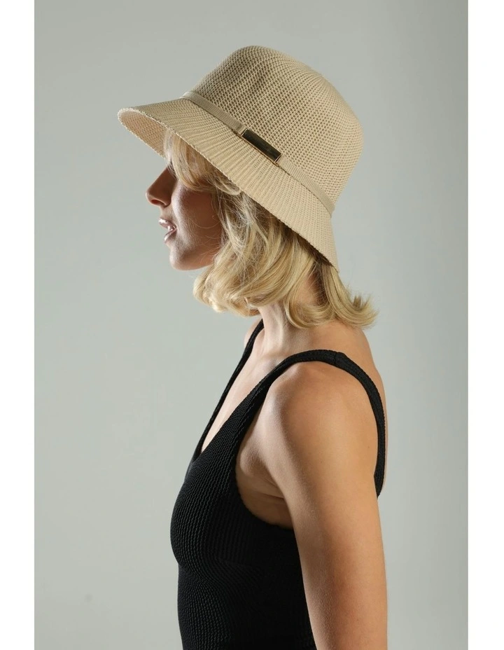 Lavinia Bucket Hat in Beige image 4
