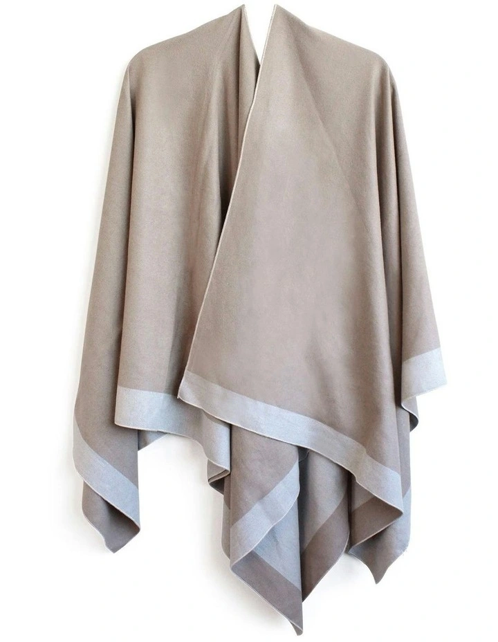 Leonora Poncho in Camel and Beige image 1