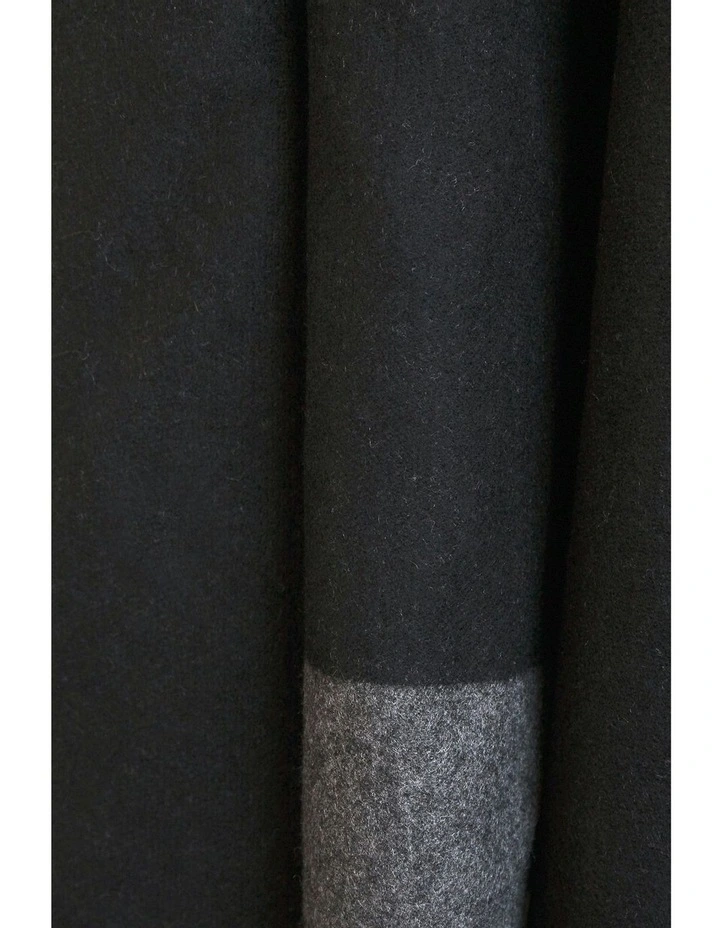 Leonora Poncho in Charcoal and Black image 2