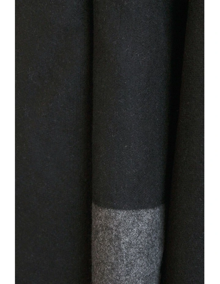 Leonora Poncho in Charcoal and Black image 6