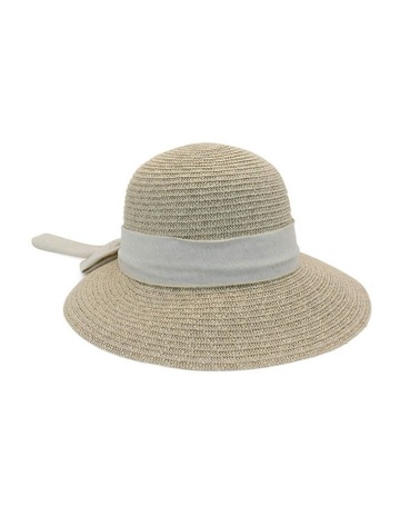 Morgan & Taylor Elyse Straw Fedora Sunhat In Natural Adjustable NEW Eugenia Kim Blaine Ombre Straw Sunhat-Natural Bronze (Hats  main image 4
