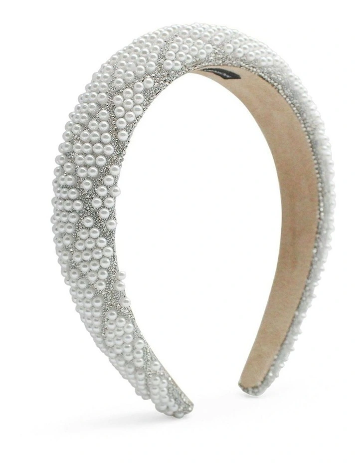 Cara Headband in Pearl image 1