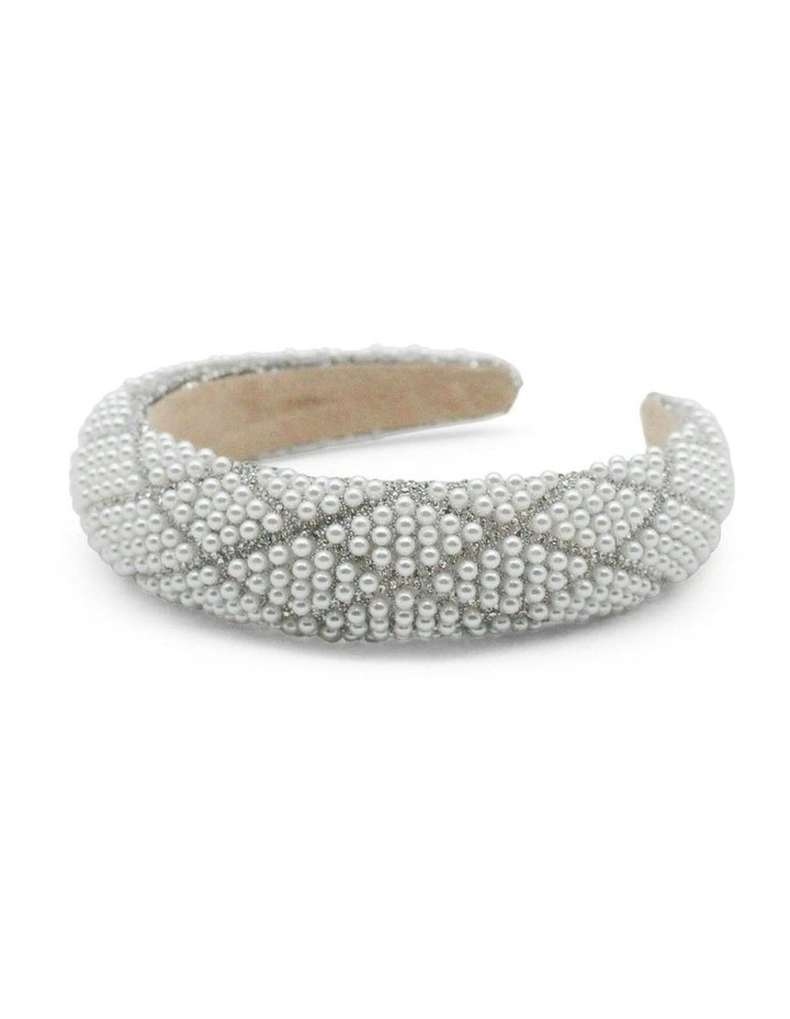 Cara Headband in Pearl image 3
