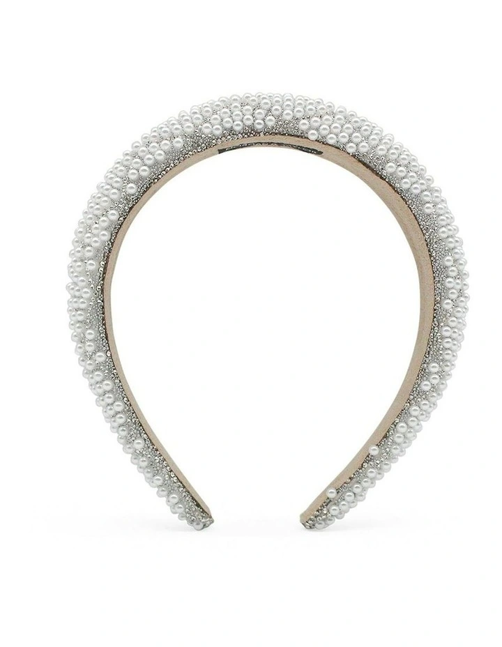 Cara Headband in Pearl image 4