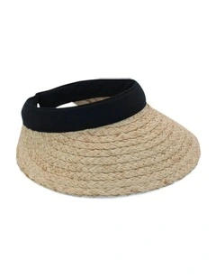 Susie Visor in Natural/Black