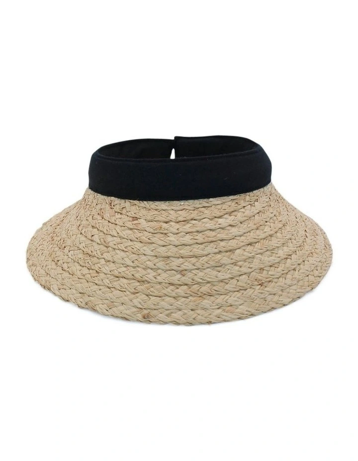 Susie Visor in Natural/Black image 3