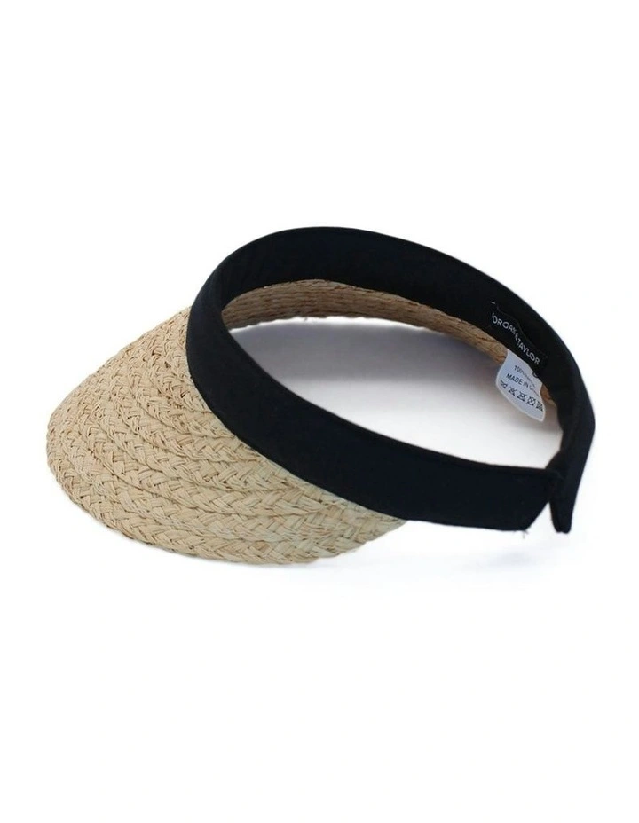 Susie Visor in Natural/Black image 4