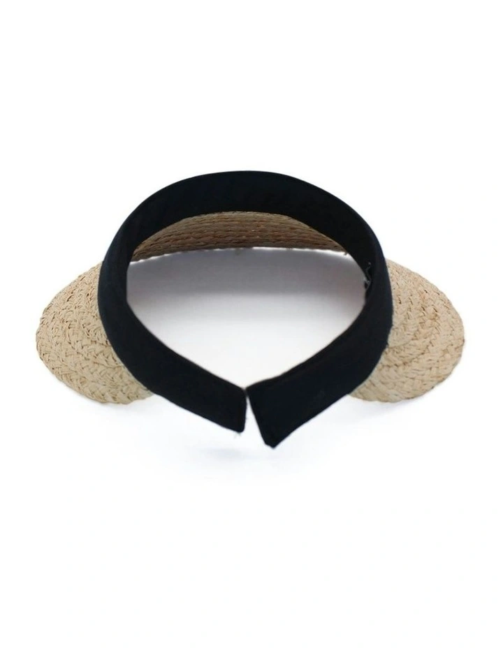 Susie Visor in Natural/Black image 5