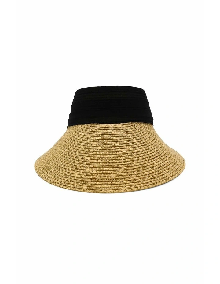 Bridie Visor in Tan & Black image 4