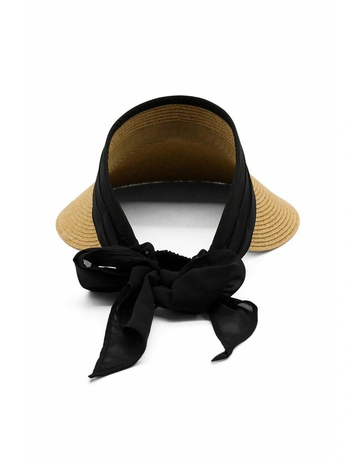 Bridie Visor in Tan & Black image 6
