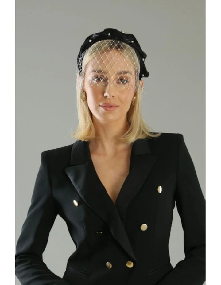Lucia Veil Headpiece in White image 6