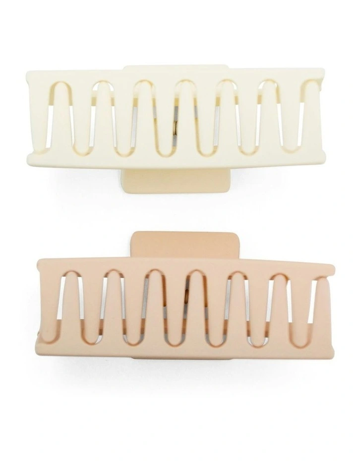 Willa Hair Claw Set in Pink image 3
