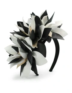 Devon Headpiece in Black and White