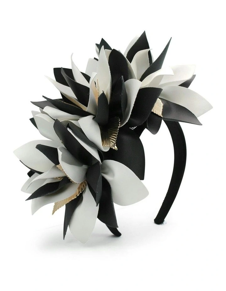 Devon Headpiece in Black and White image 1