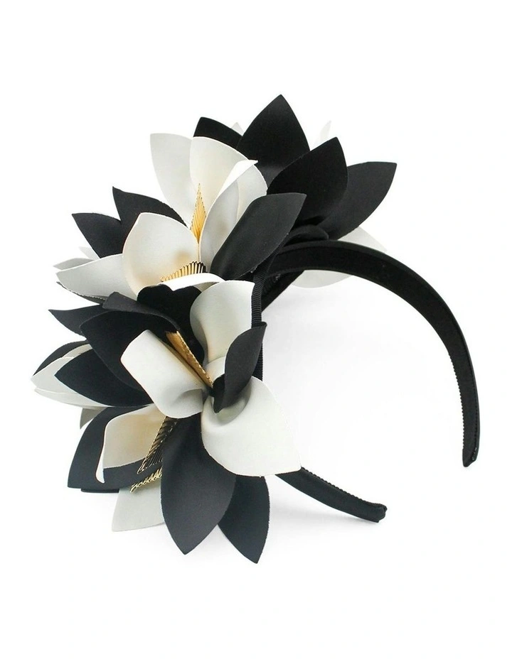 Devon Headpiece in Black and White image 5