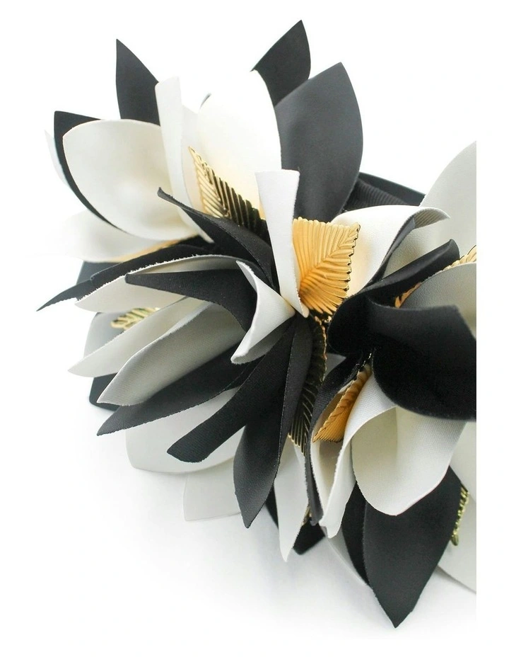 Devon Headpiece in Black and White image 7