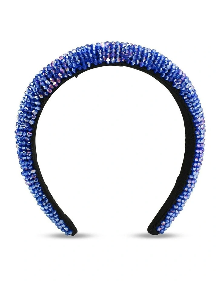 Harlow Headband in Cobalt Blue image 4