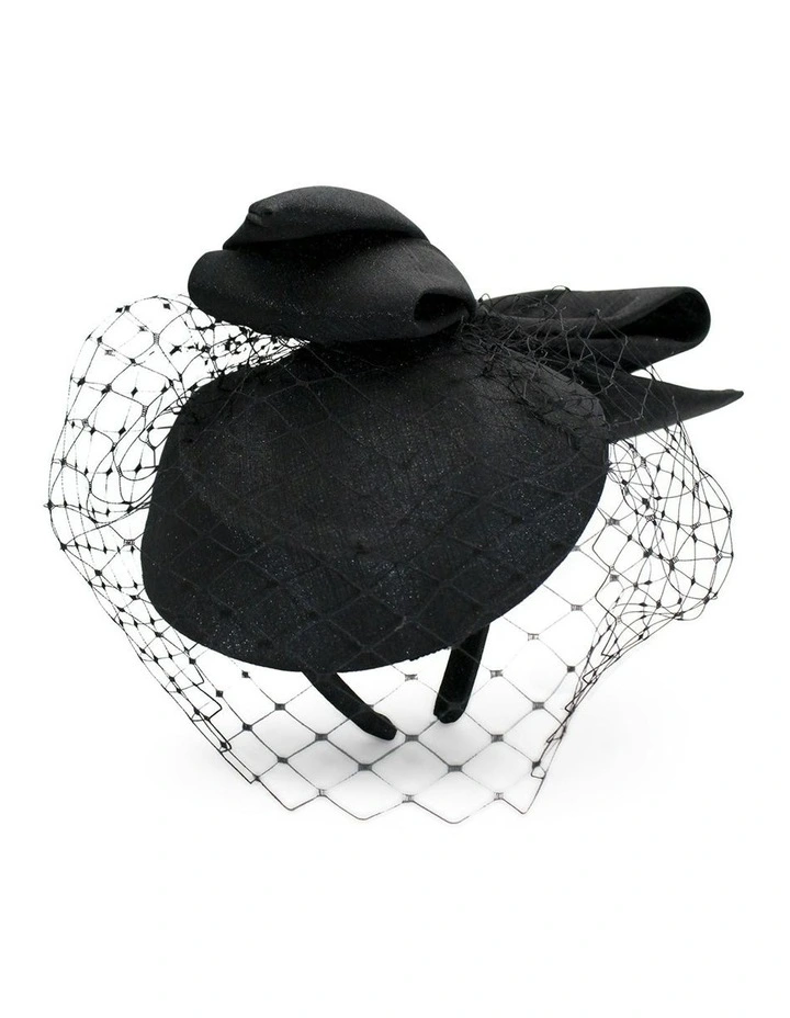 Alina Fascinator in Black image 1