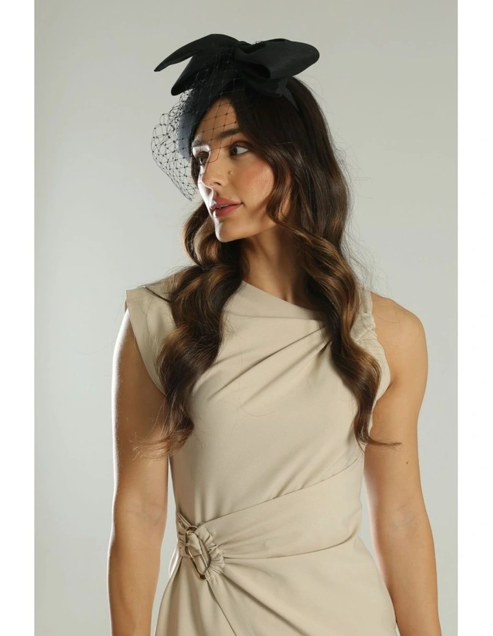 Alina Fascinator in Black image 3