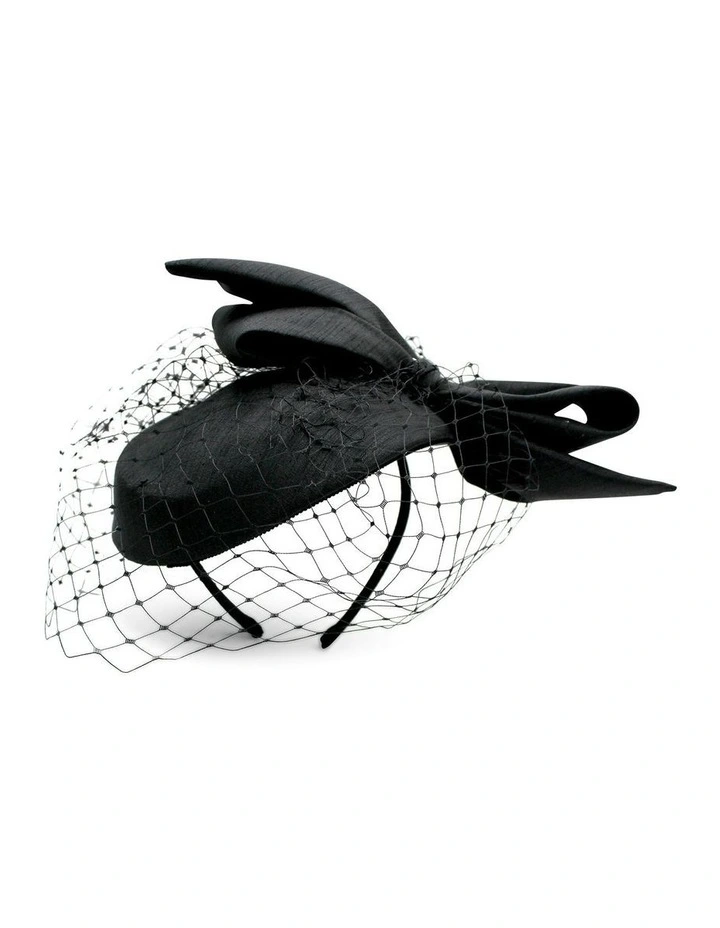 Alina Fascinator in Black image 4