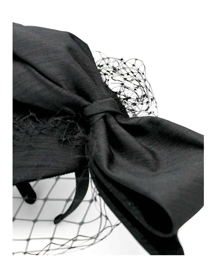 Alina Fascinator in Black image 5