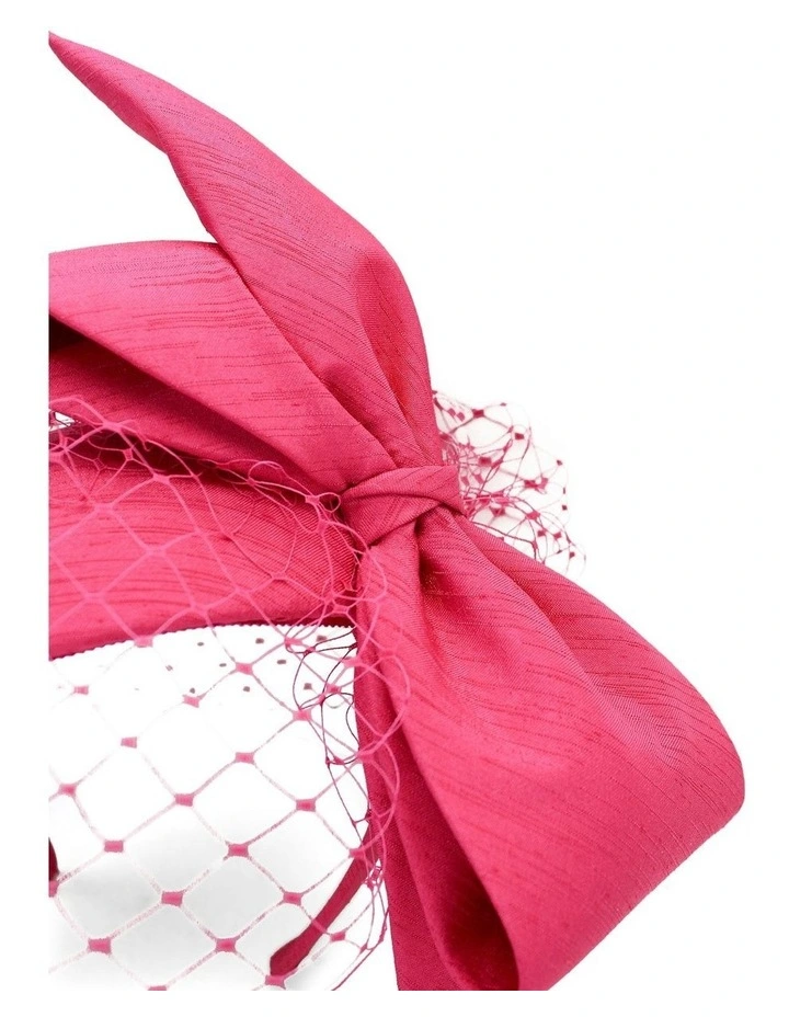 Alina Fascinator in Hot Pink image 6