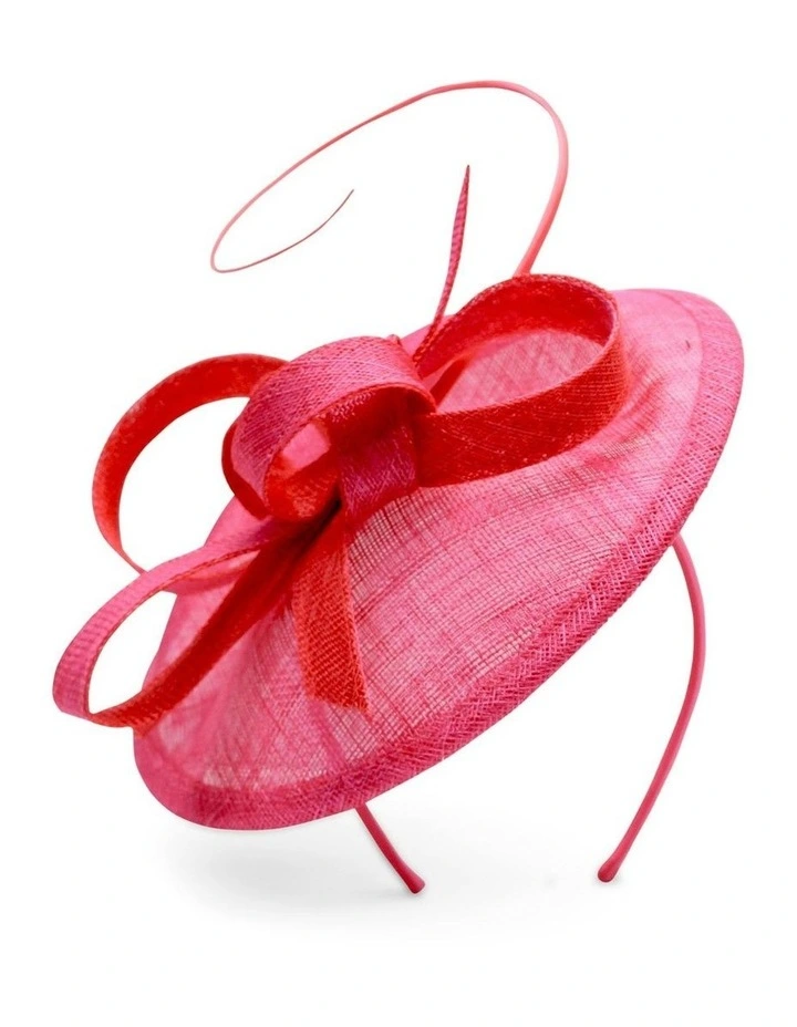 Ashlyn Fascinator in Pink and Red image 3