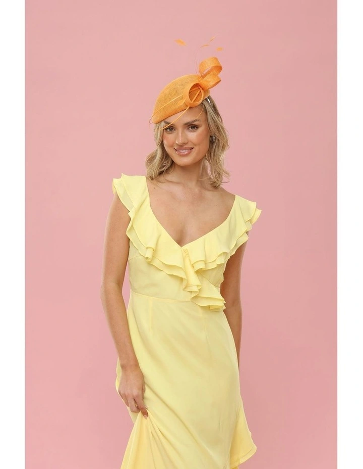 Carina Fascinator in Orange image 2