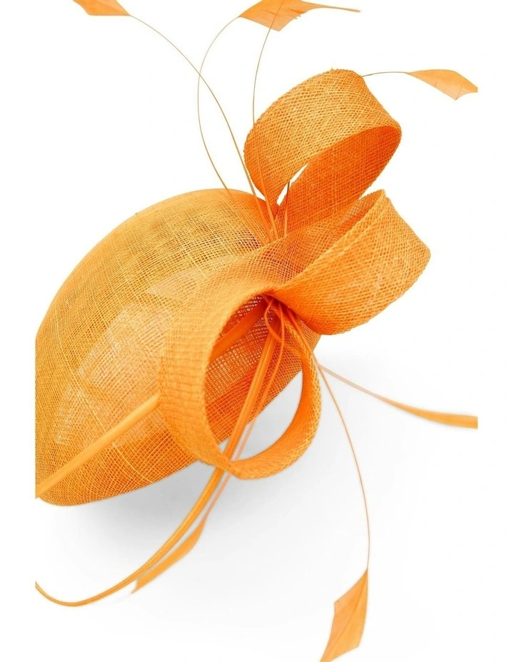 Carina Fascinator in Orange image 4