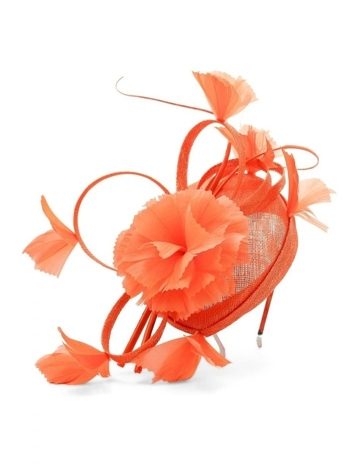 Mariposa Fascinator in Orange image 1