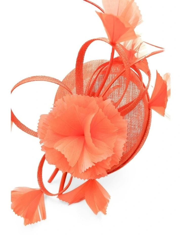 Mariposa Fascinator in Orange image 5