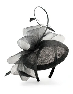 Gabriela Fascinator in Black