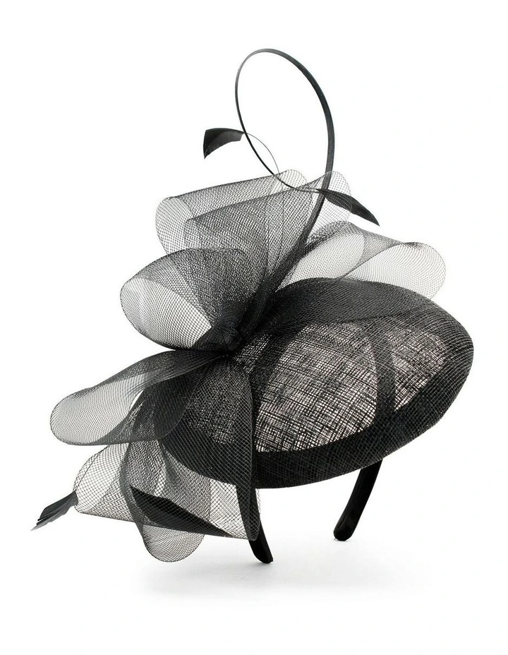 Gabriela Fascinator in Black image 1