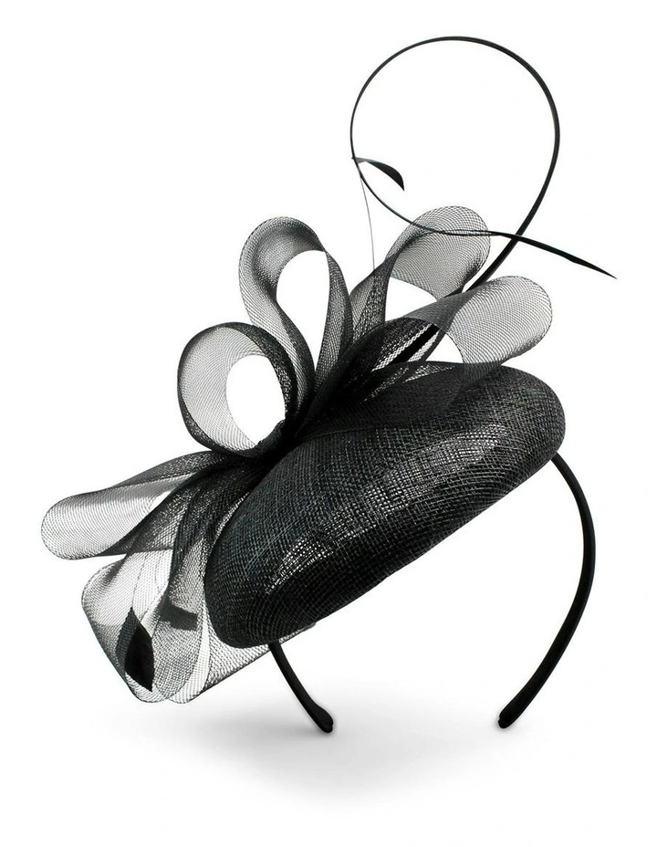 Gabriela Fascinator in Black image 3