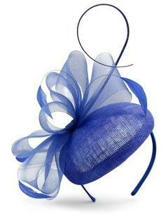 Gabriela Fascinator in Cobalt Blue